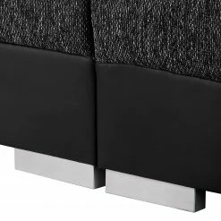 Loftscape Grand canapé Canton I - Imitation cuir / Tissu structuré - Noir / Gris -loftscape Boutique 1000259787 210426 10174000025 DETAILS P000000001000259787