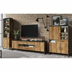 Red Living Ensemble meubles TV Turriers (3 élém.)