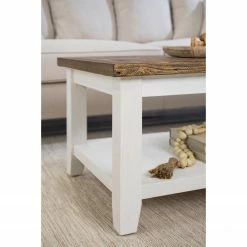 Maison Belfort Table basse Balignton - Pin massif - Blanc -loftscape Boutique 1000260739 220204 063016000030 DETAILS P000000001000260739
