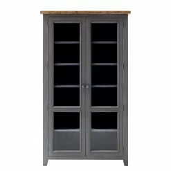 Maison Belfort Vitrine Balignton - Pin massif / Verre de sécurité - Gris -loftscape Boutique 1000260758 211116 13020100327 DETAILS P000000001000260758