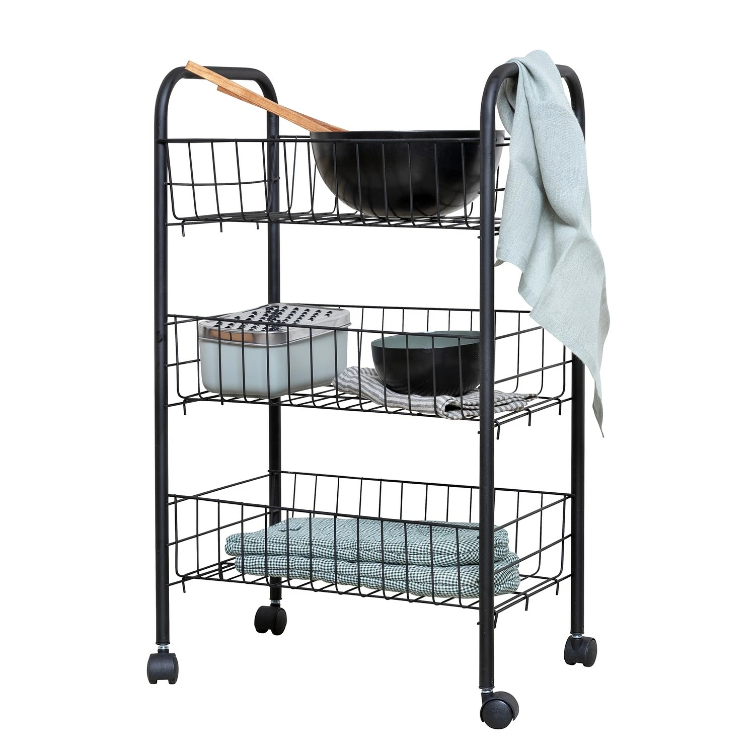 WENKO Desserte Florenz - Métal - Noir 2 WENKO Desserte Florenz - Métal - Noir