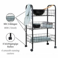 WENKO Desserte Florenz - Métal - Noir 8 WENKO Desserte Florenz - Métal - Noir -loftscape Boutique 1000260937 210423 13333500107 DETAILS P000000001000260937