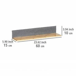 WENKO Étagère murale Bahari - Bambou massif - Marron / Gris 14 WENKO Étagère murale Bahari - Bambou massif - Marron / Gris -loftscape Boutique 1000260945 210423 13344300151 DETAILS P000000001000260945