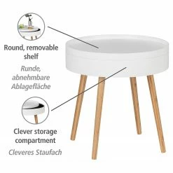 WENKO Bout de canapé Finja I - Bambou massif - Bambou / Blanc -loftscape Boutique 1000260956 210715 14010900019 DETAILS P000000001000260956