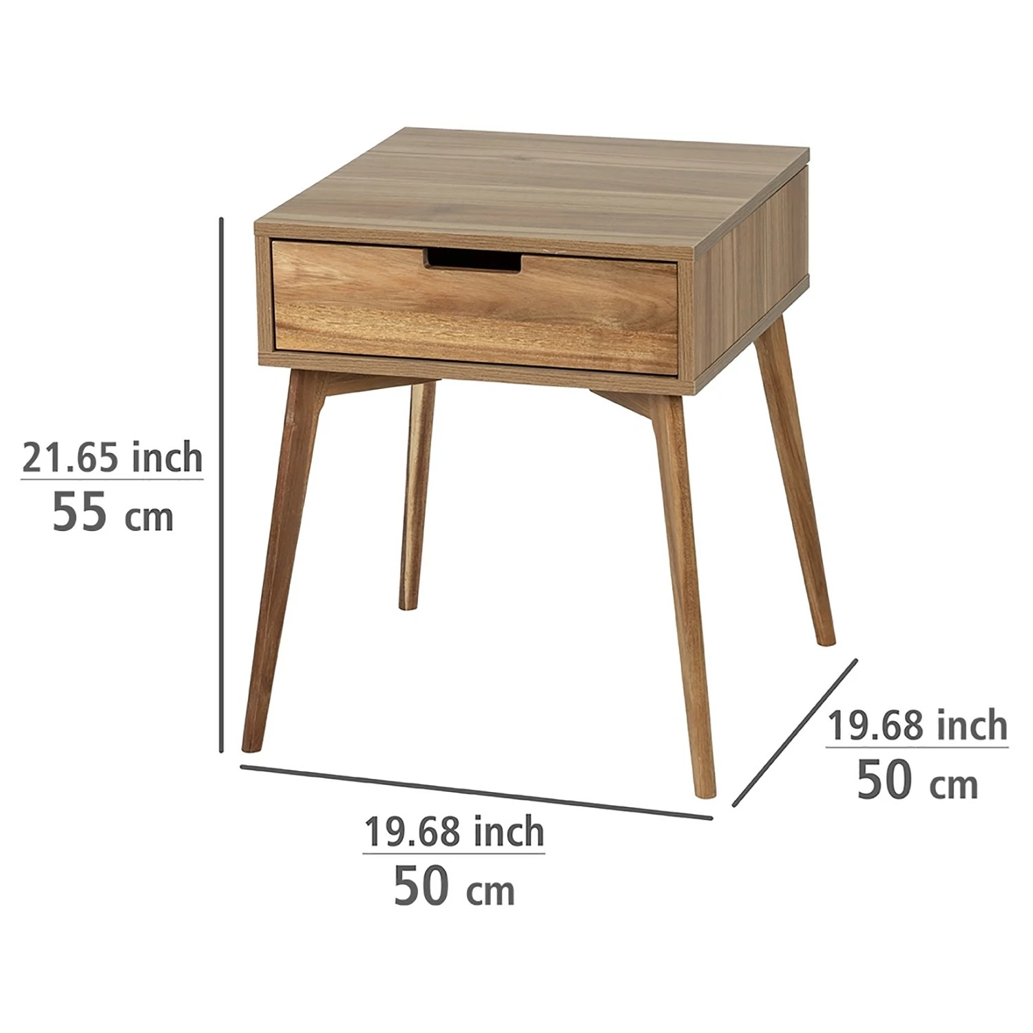 WENKO Bout de canapé Acina II - Acacia massif 11 WENKO Bout de canapé Acina II - Acacia massif – Image 9