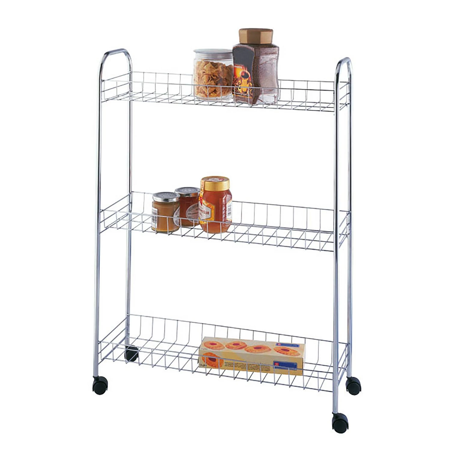 WENKO Desserte Slim - Métal - Argenté 3 WENKO Desserte Slim - Métal - Argenté