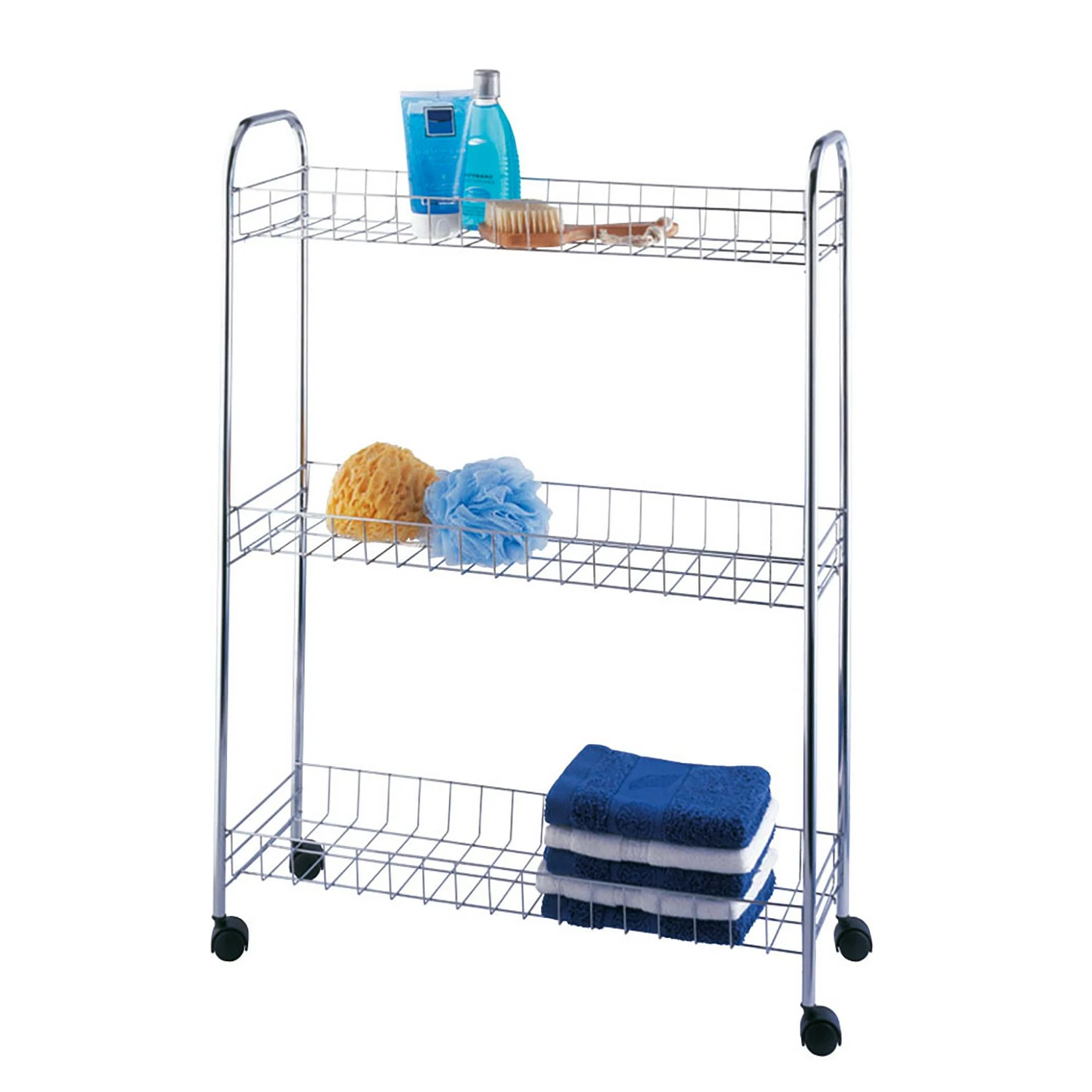 WENKO Desserte Slim - Métal - Argenté 6 WENKO Desserte Slim - Métal - Argenté – Image 4