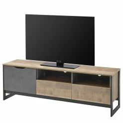 Red Living Meuble TV Cocody - Imitation chêne Montana / Gris