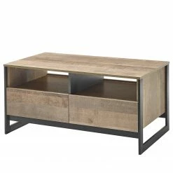 Red Living Table basse Cocody - Imitation chêne Montana / Gris