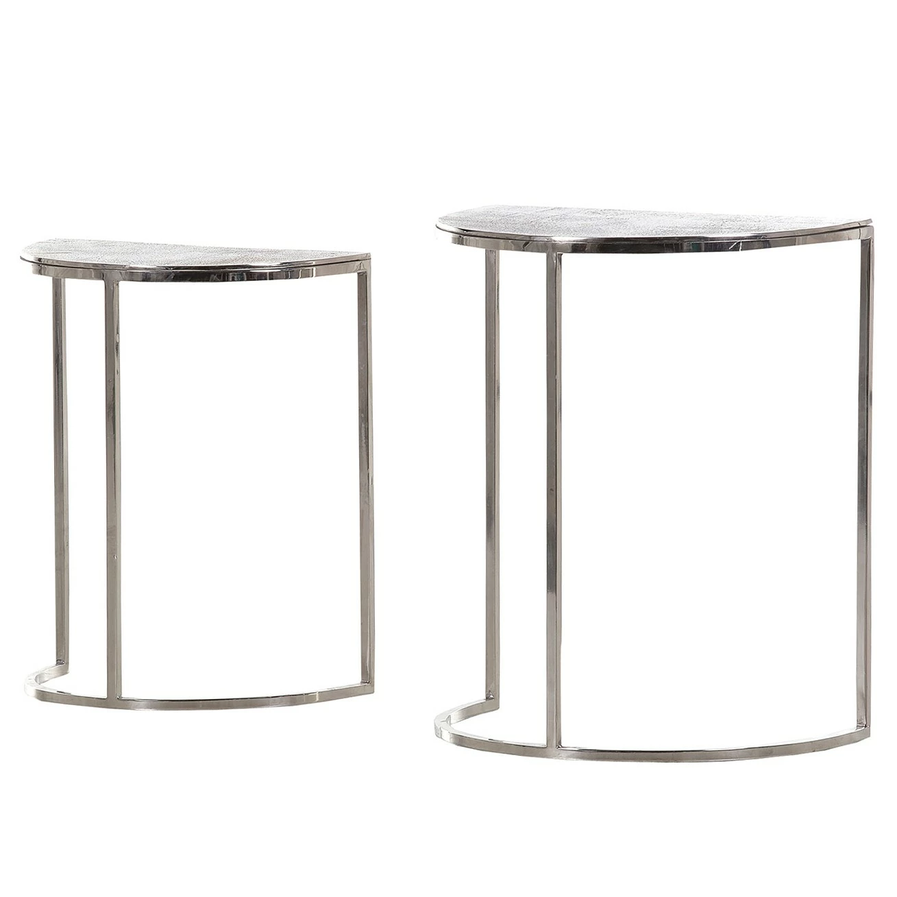 Loftscape Tables gigognes Timba (2 éléments) - Aluminium - Argenté 3 Loftscape Tables gigognes Timba (2 éléments) - Aluminium - Argenté