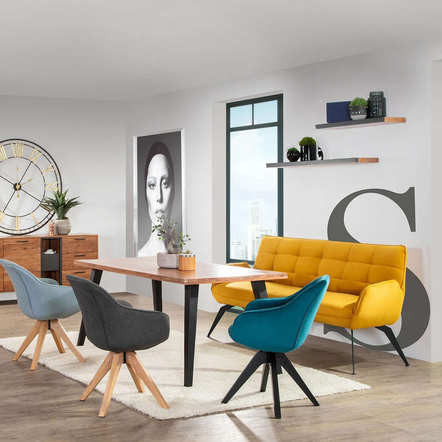 Naturoo Tablette murale Manabi - Acacia massif - Acacia / Anthracite 5 Naturoo Tablette murale Manabi - Acacia massif - Acacia / Anthracite – Image 3