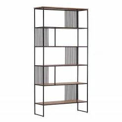 Red Living Étagère Uulu I - Acacia massif / Métal - Acacia / Noir