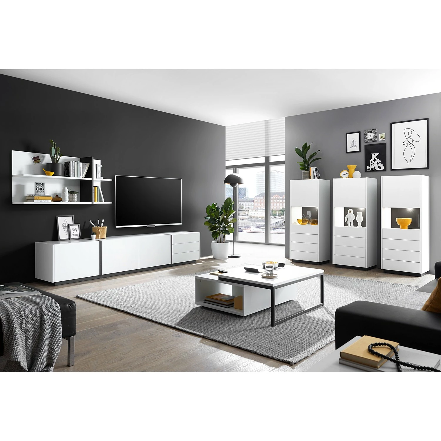 Loftscape Étagère murale Muuga - Blanc / Gris 4 Loftscape Étagère murale Muuga - Blanc / Gris – Image 2