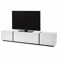 Loftscape Meuble TV Muuga II - Blanc / Gris - Largeur : 250 cm