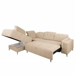 Loftscape Canapé d’angle Miches - Tissu - Sable - Méridienne longue à gauche (vue de face) -loftscape Boutique 1000261776 210608 13491500023 DETAILS P000000001000261776