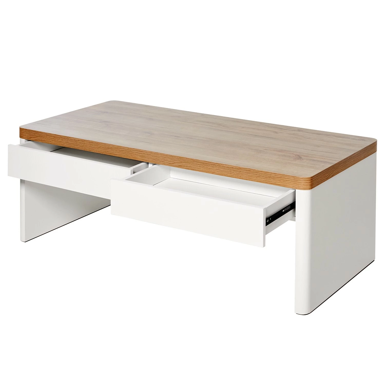 Jahnke Table basse Libre Coffee - Imitation duramen de chêne / Blanc 8 Jahnke Table basse Libre Coffee - Imitation duramen de chêne / Blanc – Image 6