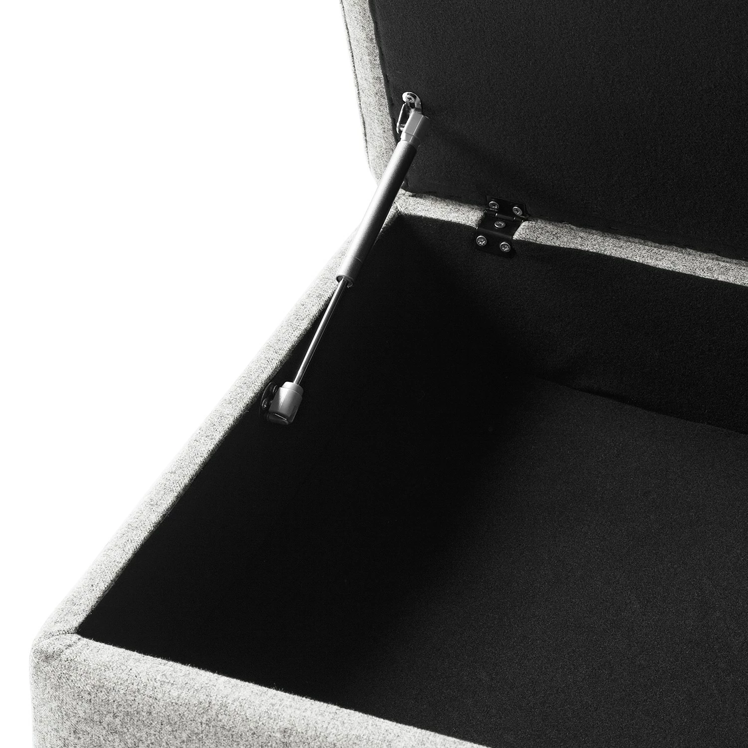 Studio Copenhagen Repose-pieds COSO Classic+ - Tissu Inze: Gris clair - Noir - Profondeur : 64 cm 15 Studio Copenhagen Repose-pieds COSO Classic+ - Tissu Inze: Gris clair - Noir - Profondeur : 64 cm – Image 13