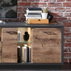 Red Living Ensemble meubles TV Batey I (3 éléments) - Imitation chêne de Havel / Graphite -loftscape Boutique 1000261852 210430 14481500008 DETAILS P000000001000261852