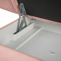 Méridienne Keld - Tissage à plat - Rose bébé - Accoudoir monté à gauche (vu de face) -loftscape Boutique 1000262178 220408 090 DETAILS P000000001000262178