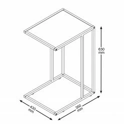 Red Living Bout de canapé Coogee I - Imitation chêne marron-noir 11 Red Living Bout de canapé Coogee I - Imitation chêne marron-noir -loftscape Boutique 1000263268 210430 14472900034 SKETCH DETAILS P000000001000263268 sketch