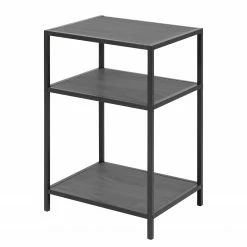 Red Living Bout de canapé Coogee II - Imitation chêne marron-noir