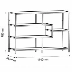 Red Living Étagère Coogee II - Noir / Doré -loftscape Boutique 1000263275 210430 14473000074 SKETCH DETAILS P000000001000263275 sketch