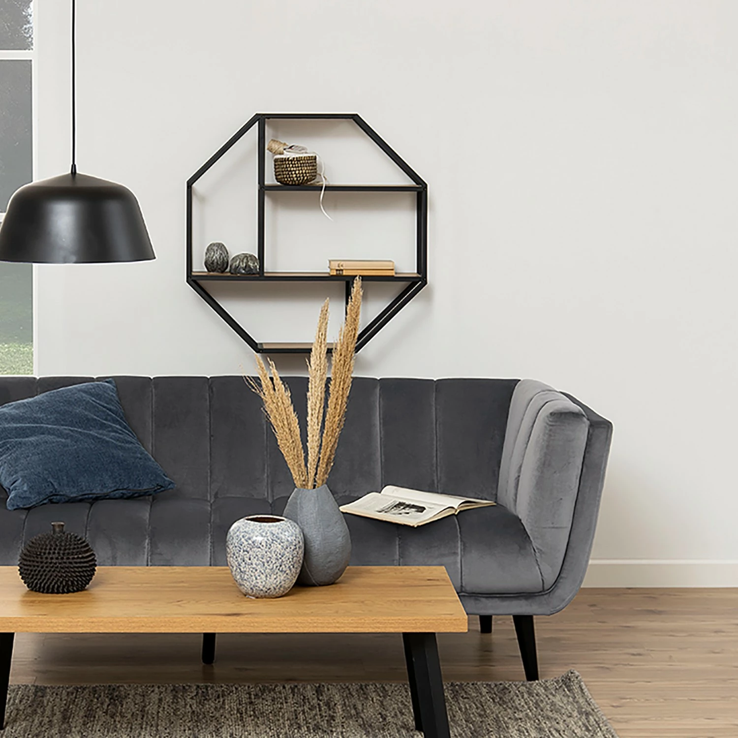 Red Living Étagère murale Coogee II - Imitation chêne sauvage 5 Red Living Étagère murale Coogee II - Imitation chêne sauvage – Image 3