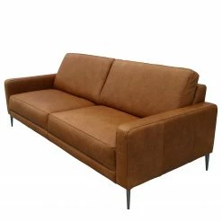Loftscape Canapé Suzette II (3 places) - Imitation cuir - Cuir Arelia: Cognac -loftscape Boutique 1000263492 210601 15012701313 DETAILS P000000001000263492