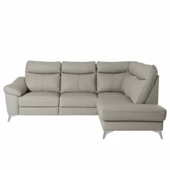 Modoform Canapé d’angle Nastola I - Imitation cuir - Cuir Mabel: Gris clair - Méridienne longue à droite (vue de face) -loftscape Boutique 1000263576 210601 15003800433 DETAILS P000000001000263576