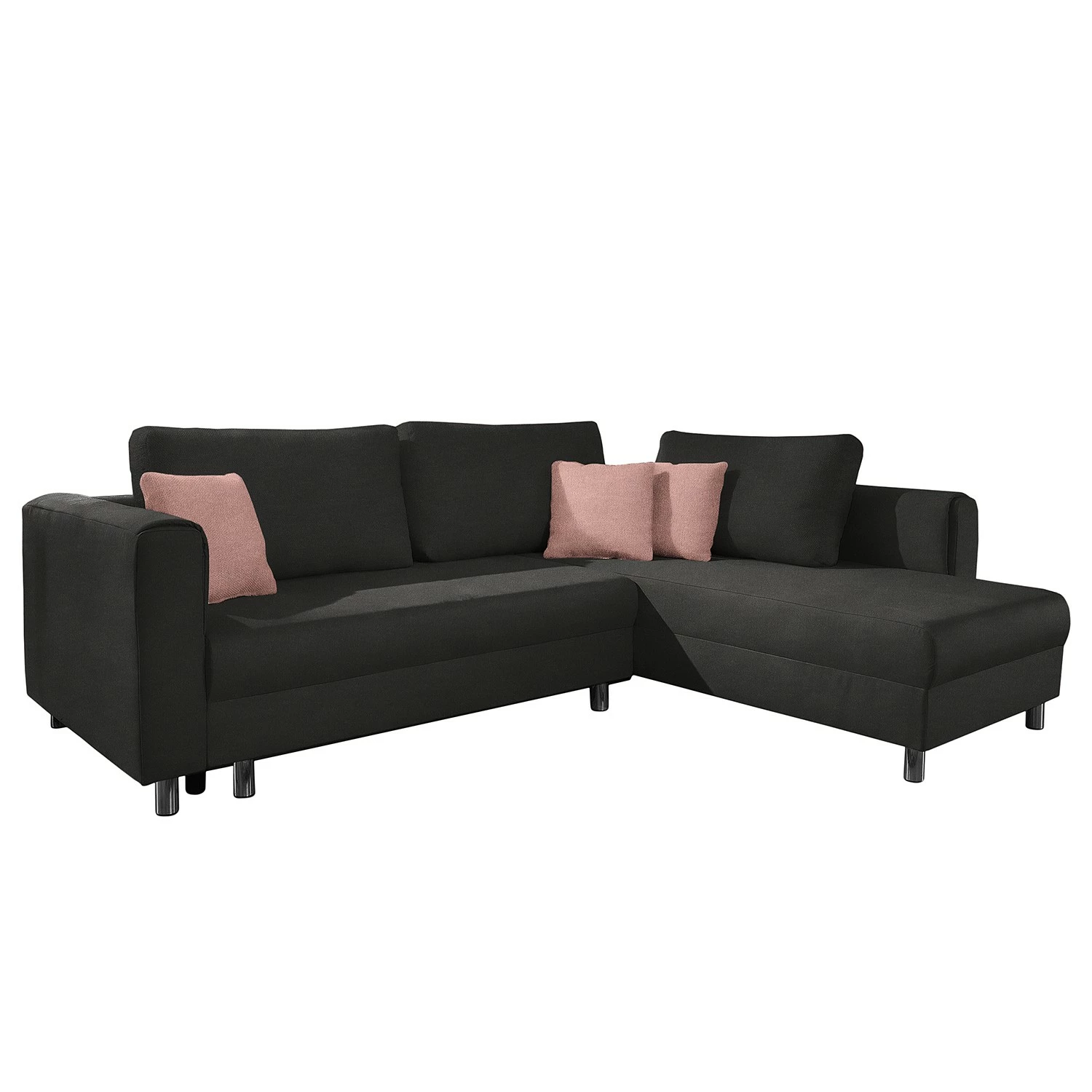 Fredriks Canapé d’angle Sulka - Microfibre - Microfibre Enza: Anthracite / Mauve 6 Fredriks Canapé d’angle Sulka - Microfibre - Microfibre Enza: Anthracite / Mauve – Image 4