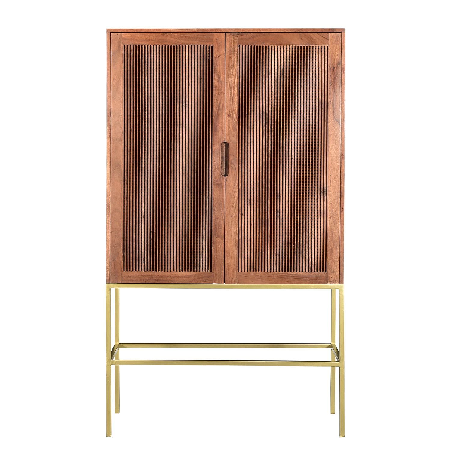 Jack & Alice Buffet haut Puyo - Acacia massif / Métal - Acacia / Doré 4 Jack & Alice Buffet haut Puyo - Acacia massif / Métal - Acacia / Doré – Image 2