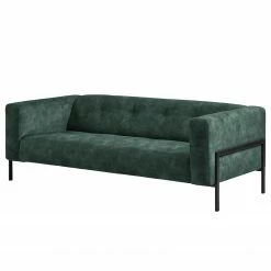 Mørteens Canapé Vernioz (3 places) - Tissu - Tissu Adela: Gris-Pétrole