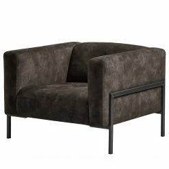 Mørteens Fauteuil Vernioz - Tissu - Tissu Adela: Gris marron