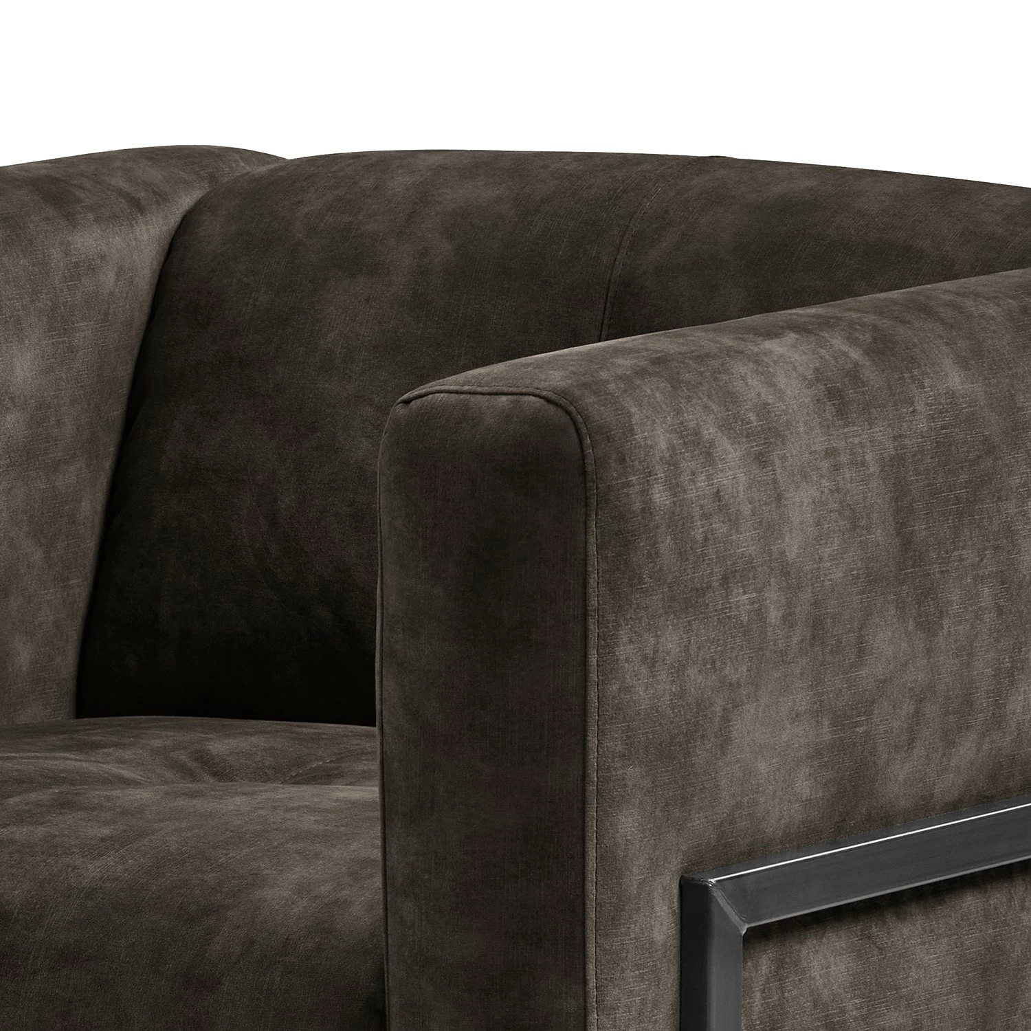 Mørteens Fauteuil Vernioz - Tissu - Tissu Adela: Gris marron 8 Mørteens Fauteuil Vernioz - Tissu - Tissu Adela: Gris marron – Image 6