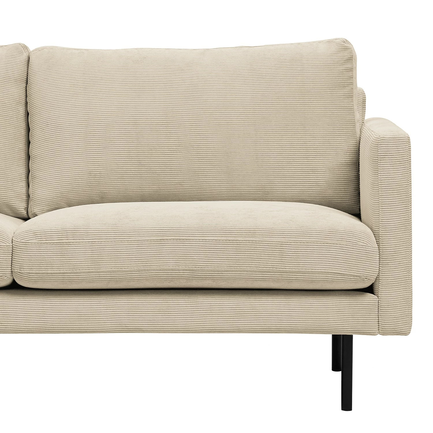 Mørteens Canapé d’angle Landos I - Velours côtelé Licia: Créme - Méridienne longue à gauche (vue de face) 7 Mørteens Canapé d’angle Landos I - Velours côtelé Licia: Créme - Méridienne longue à gauche (vue de face) – Image 5