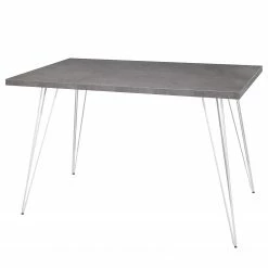 Furnitive Bureau Unieux - Graphite - Largeur : 120 cm - Blanc