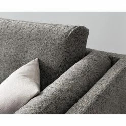 Studio Copenhagen 3 places Canapé COSO Classic+ - Tissu Chenille Rufi: Gris - Chrome brillant -loftscape Boutique 1000266013 211007 14075900472 DETAILS P000000001000266013