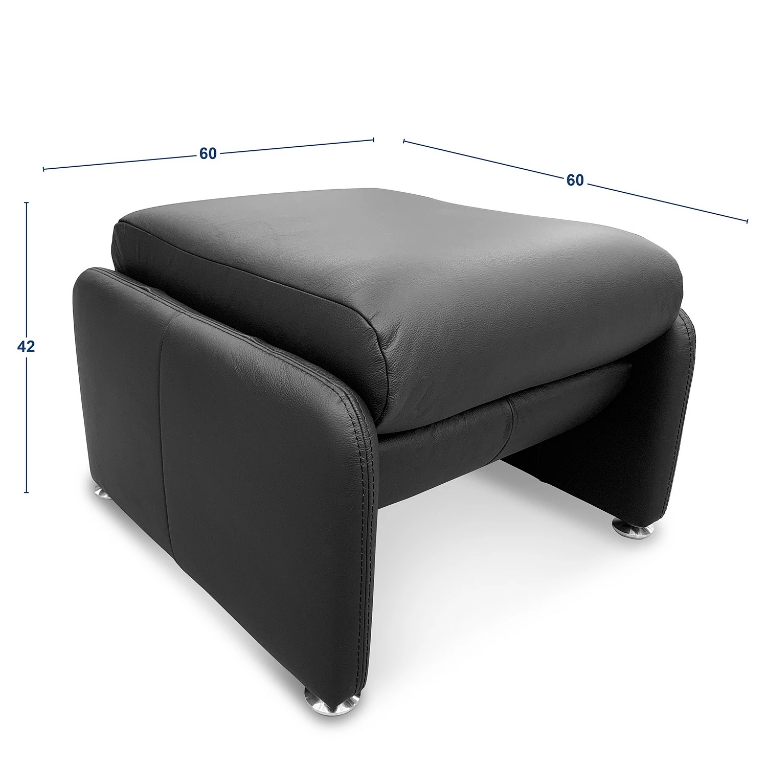 Modoform Repose-pieds Capri - Cuir véritable - Cuir Mabel: Beige 7 Modoform Repose-pieds Capri - Cuir véritable - Cuir Mabel: Beige – Image 5