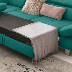 Loftscape Canapé d’angle Calau - Microfibre - Microfibre Enza: Turquoise - Méridienne longue à gauche (vue de face) - Avec fonction couchage 20 Loftscape Canapé d’angle Calau - Microfibre - Microfibre Enza: Turquoise - Méridienne longue à gauche (vue de face) - Avec fonction couchage -loftscape Boutique 1000266820 210527 11191000677 DETAILS P000000001000266820