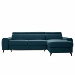 Loftscape Canapé d’angle Cadima II - Tissu - Tissu Cavo: Bleu marine - Méridienne courte à droite (vue de face) - Avec fonction couchage -loftscape Boutique 1000266893 210527 11203201515 DETAILS P000000001000266893