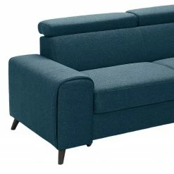 Loftscape Canapé d’angle Cadima II - Tissu - Tissu Cavo: Bleu marine - Méridienne courte à droite (vue de face) - Avec fonction couchage -loftscape Boutique 1000266893 210527 11203201519 DETAILS P000000001000266893