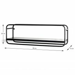 Loftscape Étagère murale Botto - Métal - Noir -loftscape Boutique 1000267391 210518 16033100016 DETAILS P000000001000267391