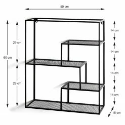 Loftscape Étagère murale Kalanti - Métal - Noir -loftscape Boutique 1000267395 210518 16033100024 SKETCH DETAILS P000000001000267395 sketch