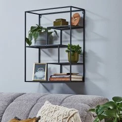 Loftscape Étagère murale Kalanti - Métal - Noir -loftscape Boutique 1000267395 210518 16033200053 MOOD DETAILS P000000001000267395 mood