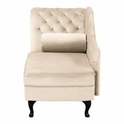 Ridgevalley Méridienne Dale - Velours Ravi: Créme - Accoudoir monté à gauche (vu de face) -loftscape Boutique 1000268693 210802 14463800483 DETAILS P000000001000268693