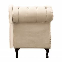 Ridgevalley Méridienne Dale - Velours Ravi: Créme - Accoudoir monté à gauche (vu de face) -loftscape Boutique 1000268693 210802 14463800484 DETAILS P000000001000268693