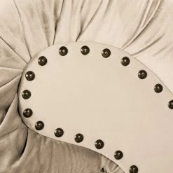 Ridgevalley Méridienne Dale - Velours Ravi: Créme - Accoudoir monté à gauche (vu de face) -loftscape Boutique 1000268693 210802 14463900490 DETAILS P000000001000268693