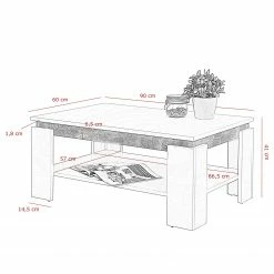 Loftscape Table basse Paola - Imitation bois ancien -loftscape Boutique 1000270200 210525 11024800004 SKETCH DETAILS P000000001000270200 sketch