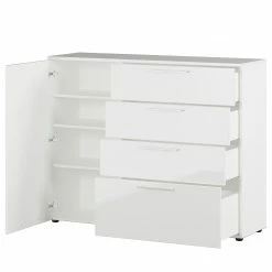 Germania Buffet Sunnyvale - Blanc brillant - Largeur : 135 cm -loftscape Boutique 1000270203 210526 06261100030 DETAILS P000000001000270203