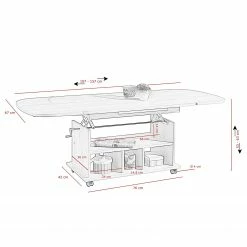Loftscape Table basse Bergen - Imitation chêne de Sonoma 8 Loftscape Table basse Bergen - Imitation chêne de Sonoma -loftscape Boutique 1000270207 210525 11094600022 SKETCH DETAILS P000000001000270207 sketch